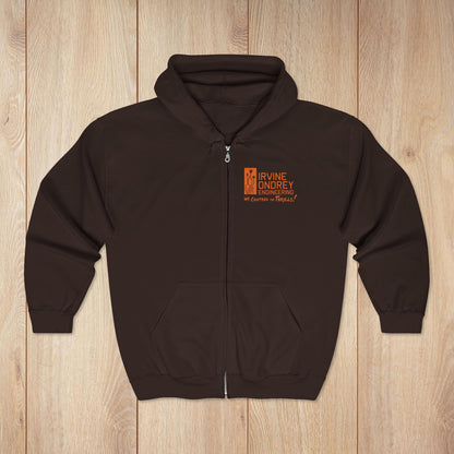 I Just Wanna Trick-or-Treat & Roller Coasters Zip Hoodie • Irvine Ondrey Engineering