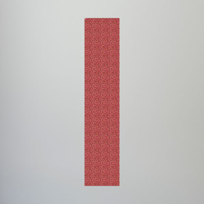 Christmas Red & White Paw Print Detroit MI Gift Wrapping Paper Roll