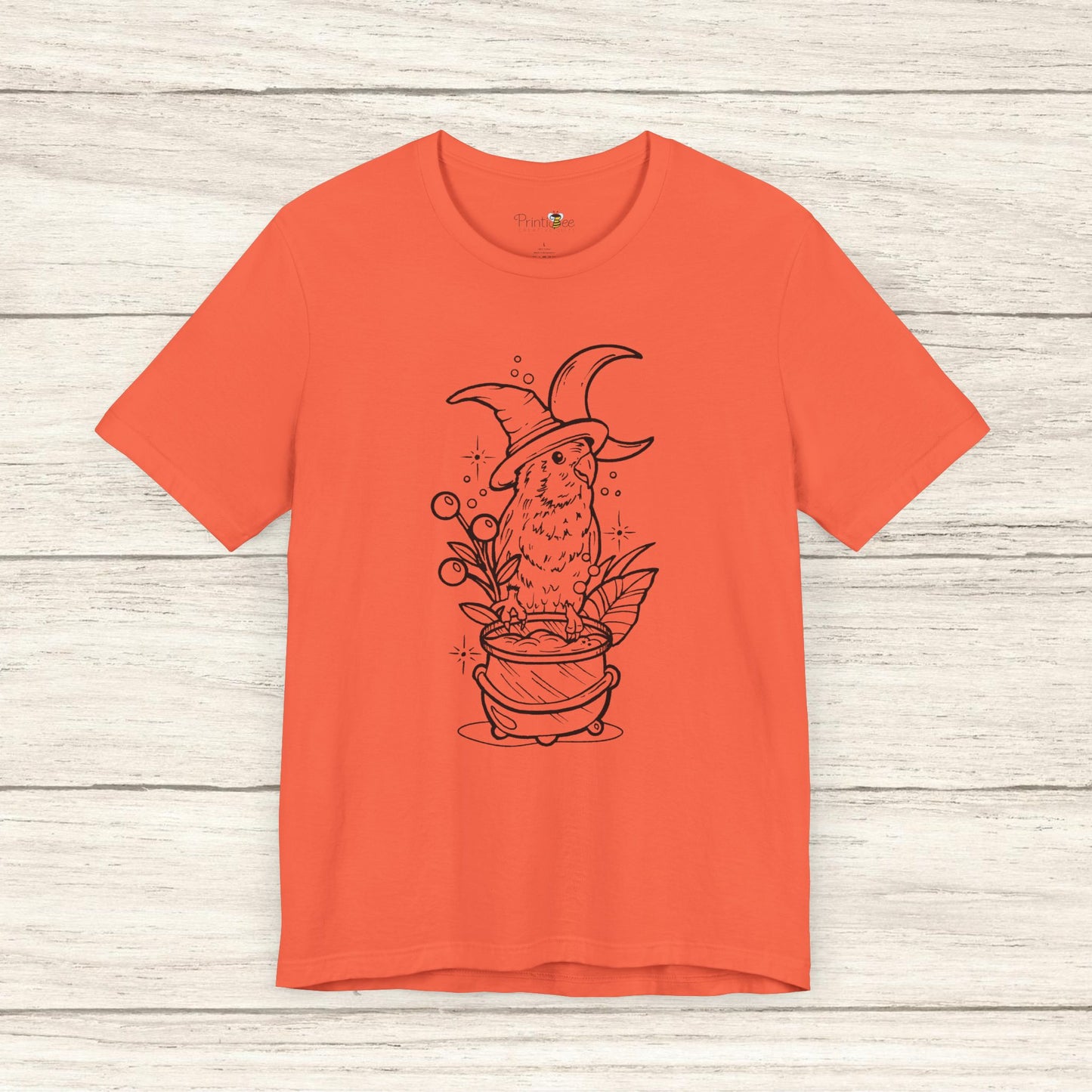 Witches' Brew Lovebird, Line Art Tee