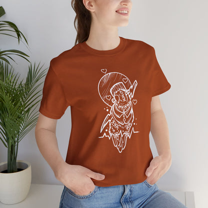 Frankenstein Lovebird, Line Art Tee