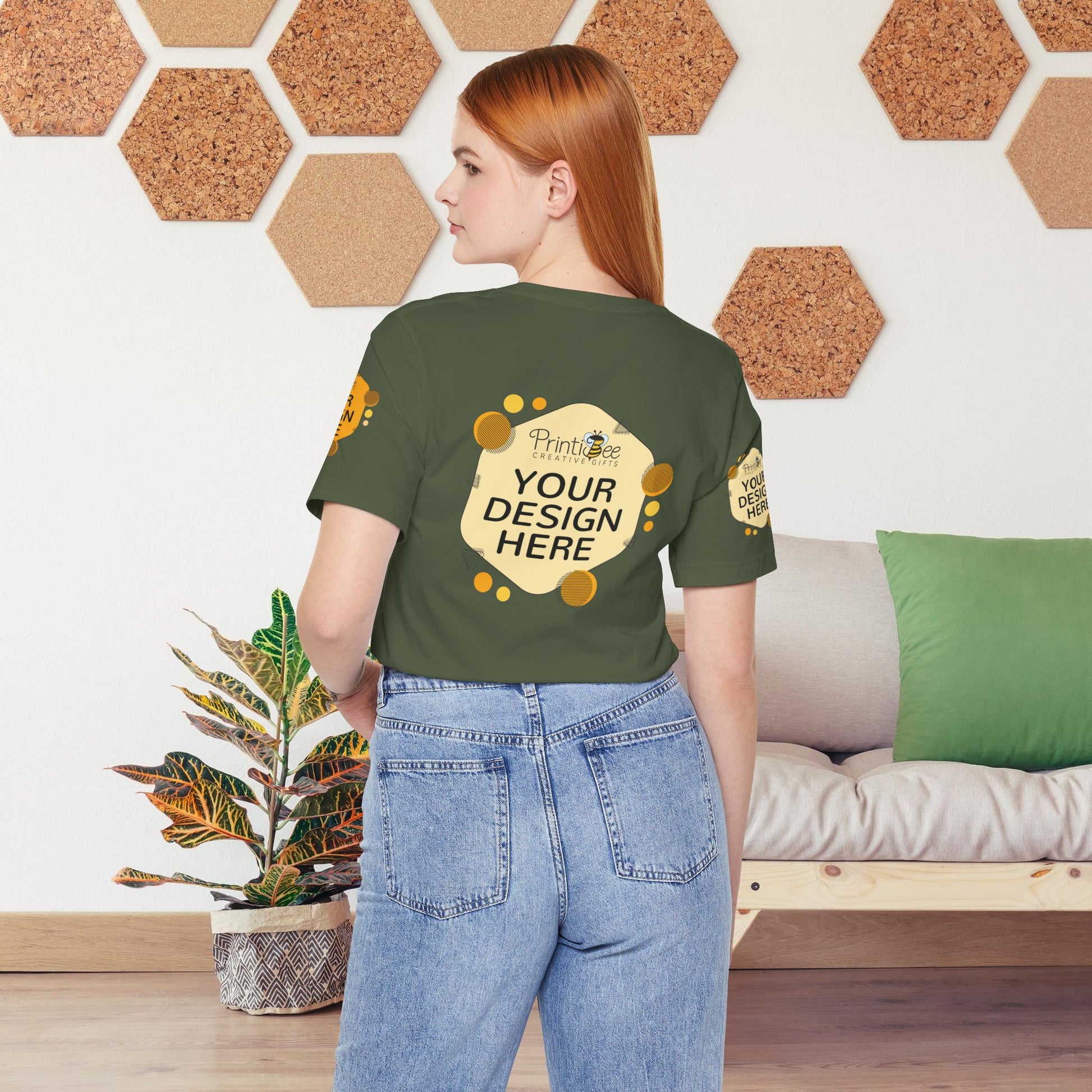 Custom Green Hues Tees for BELLA+CANVAS® 3001