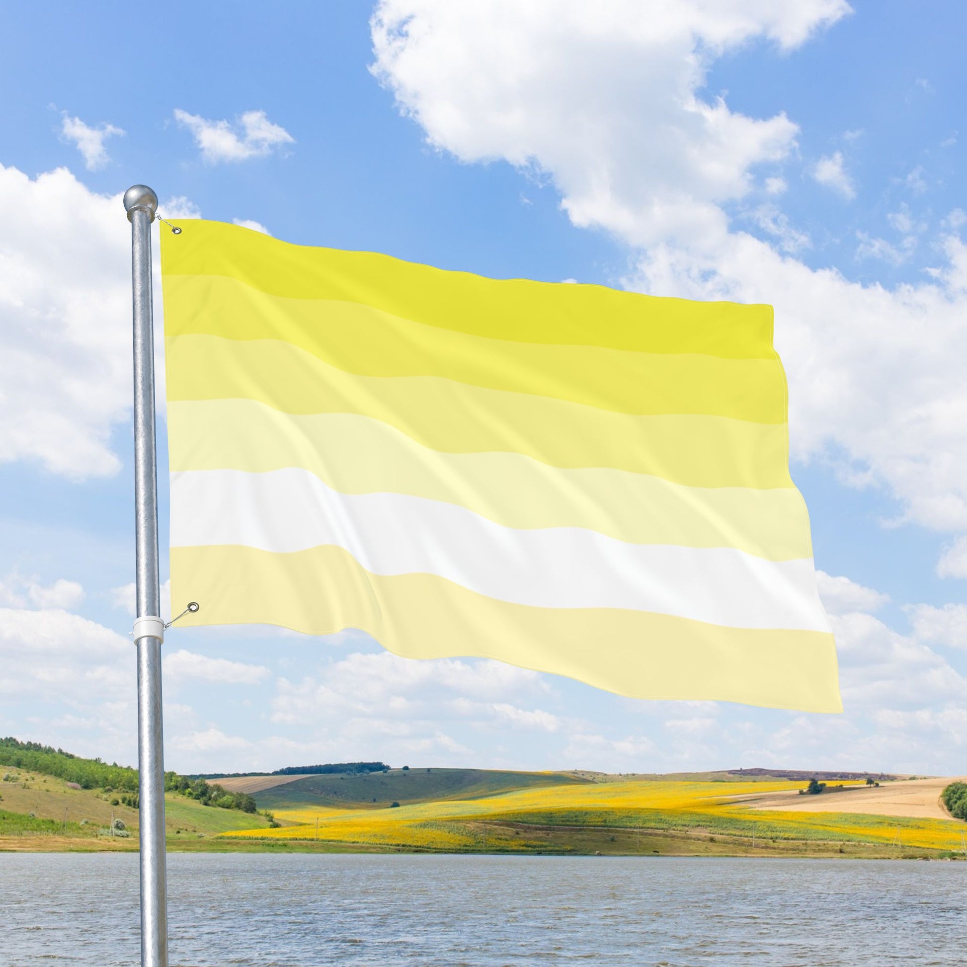 Saturnic Double-Sided Pride Flag with Grommets