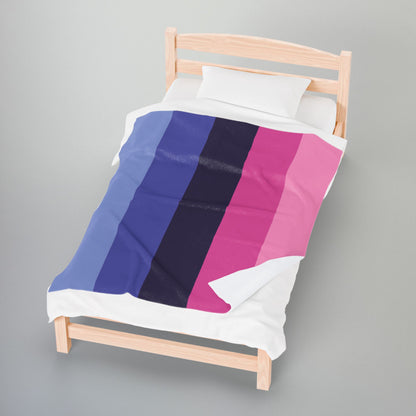 Omnisexual Pride Flag Velveteen Plush Blanket