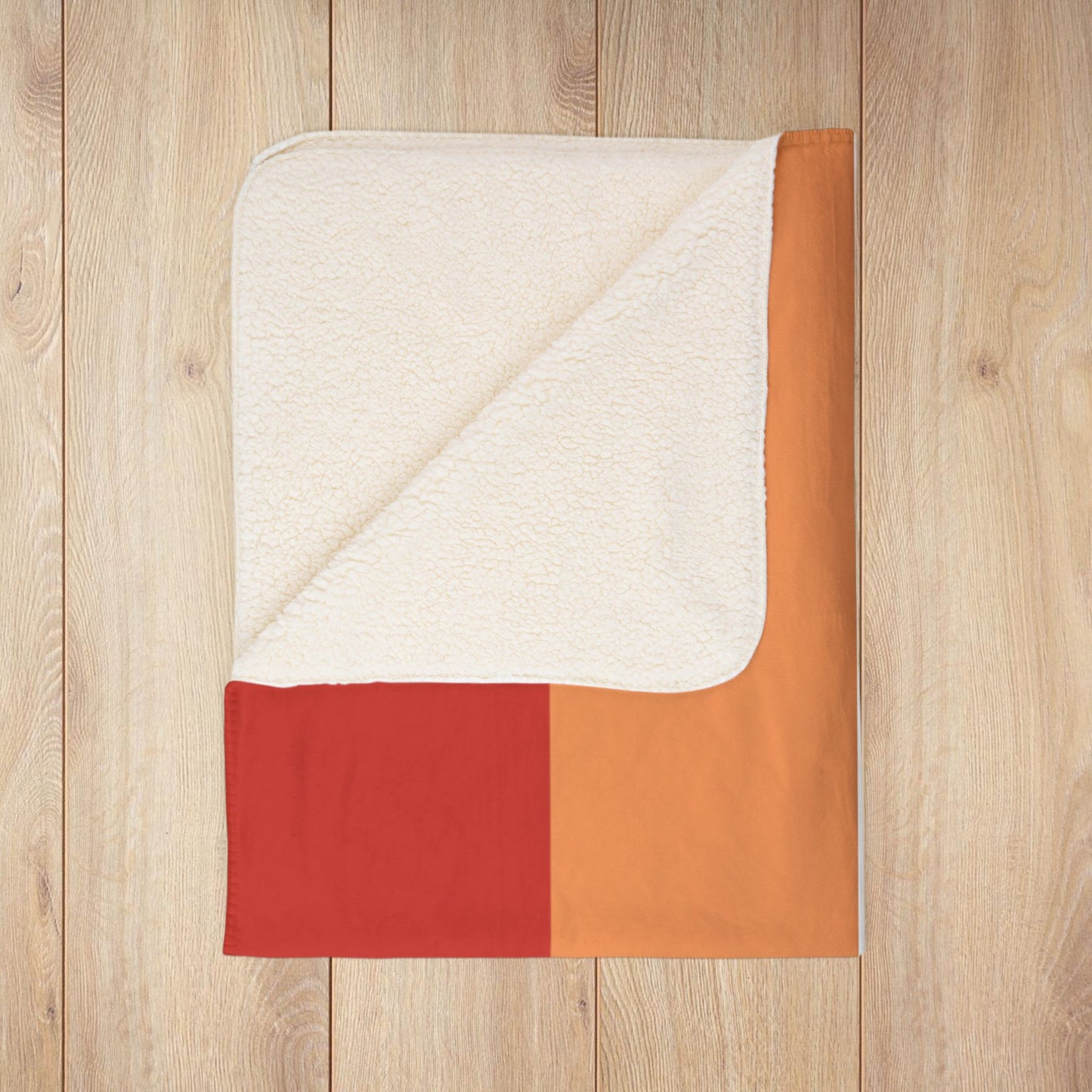 Lesbian Sunset Pride Flag Fleece Sherpa Blanket