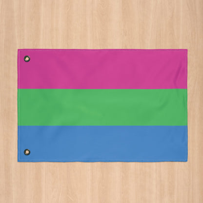 Polysexual Pride Flag with Grommets