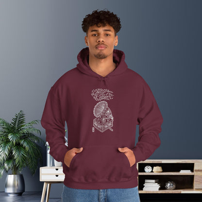 Ghetto Blaster, sudadera con capucha de arte lineal