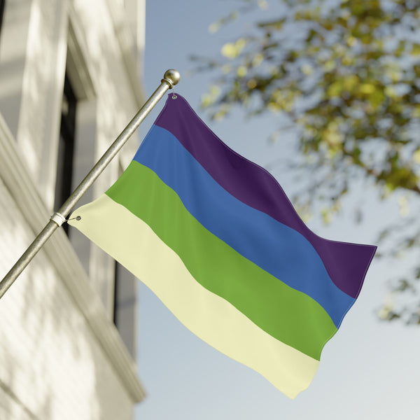 24'' × 36'' Aplatonic Pride Flag with Grommets