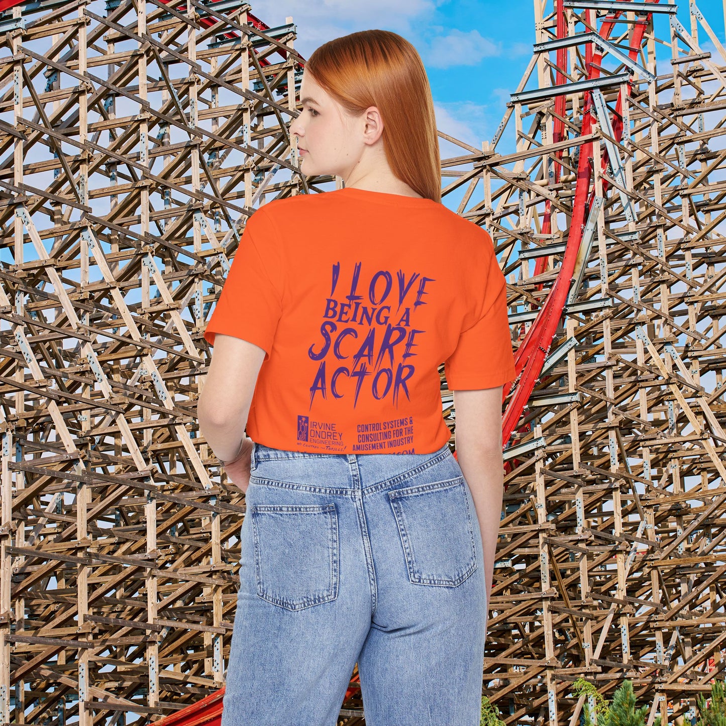 I Love Being a Scare Actor Personalized Tee • Irvine Ondrey Engineering