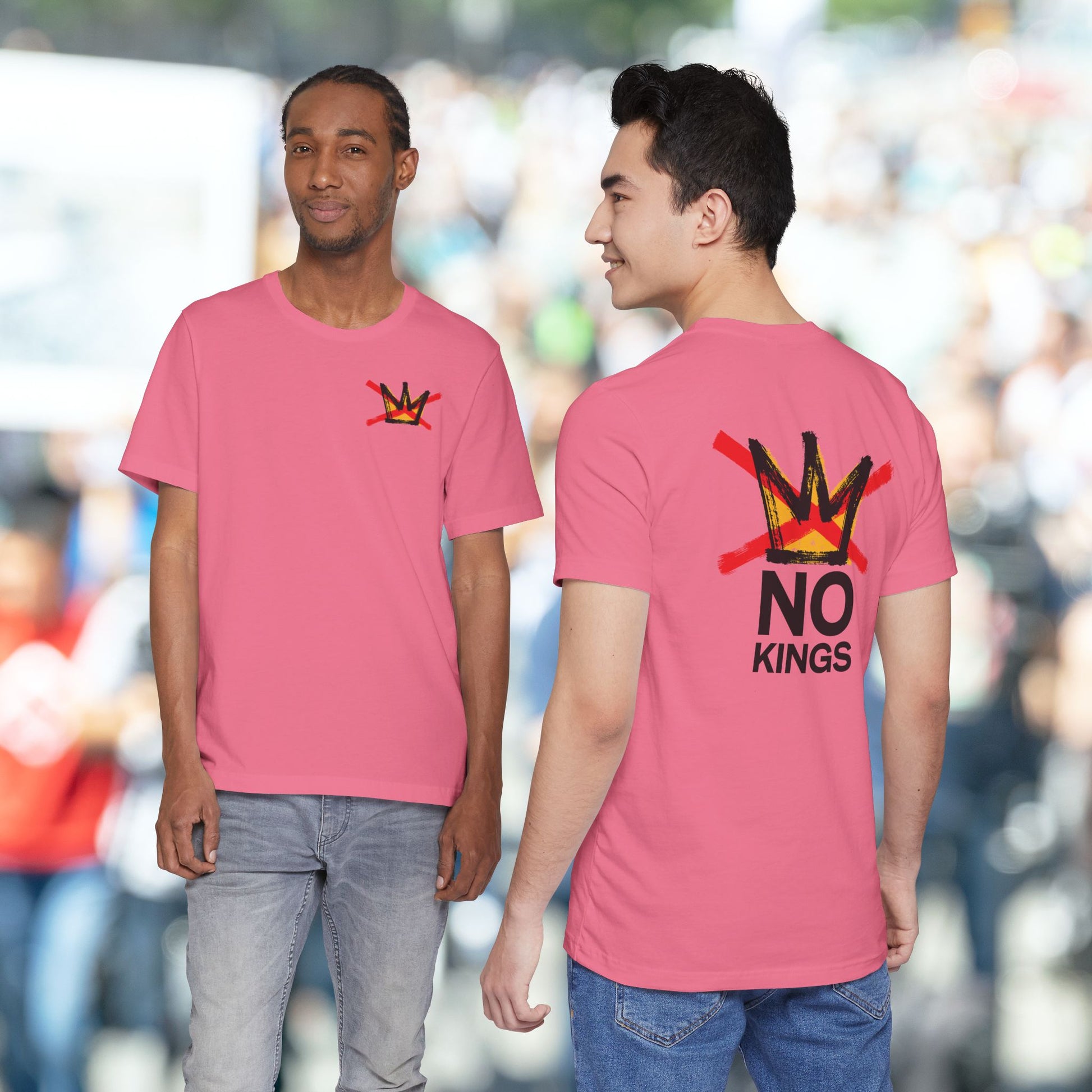Charity Pink No Kings Tee (BACK graphic)