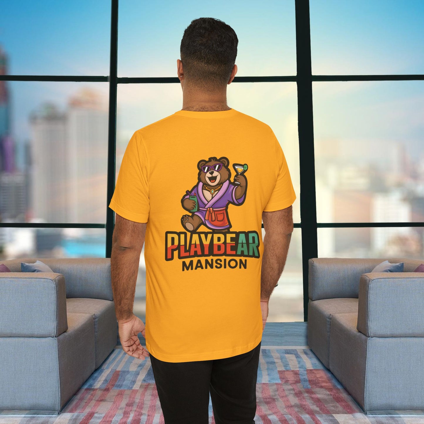 Playbear Mansion Tee (Back Graphic)