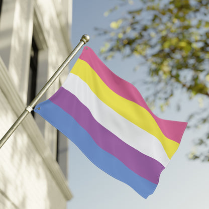 24'' × 36'' Bigender Pride Flag with Grommets