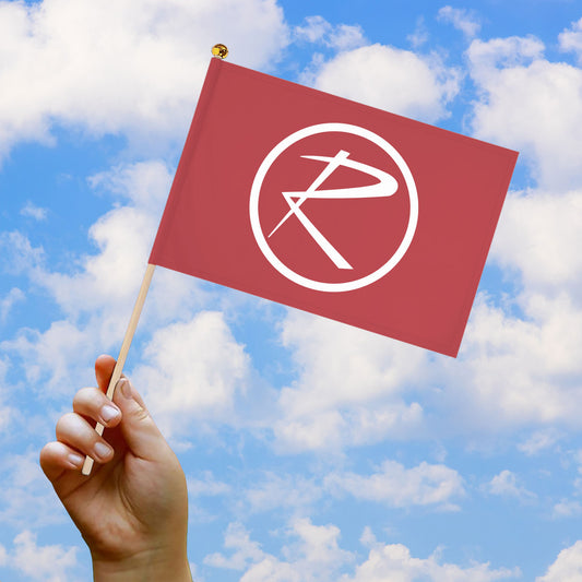 Rambler Logo Red Hand Flags