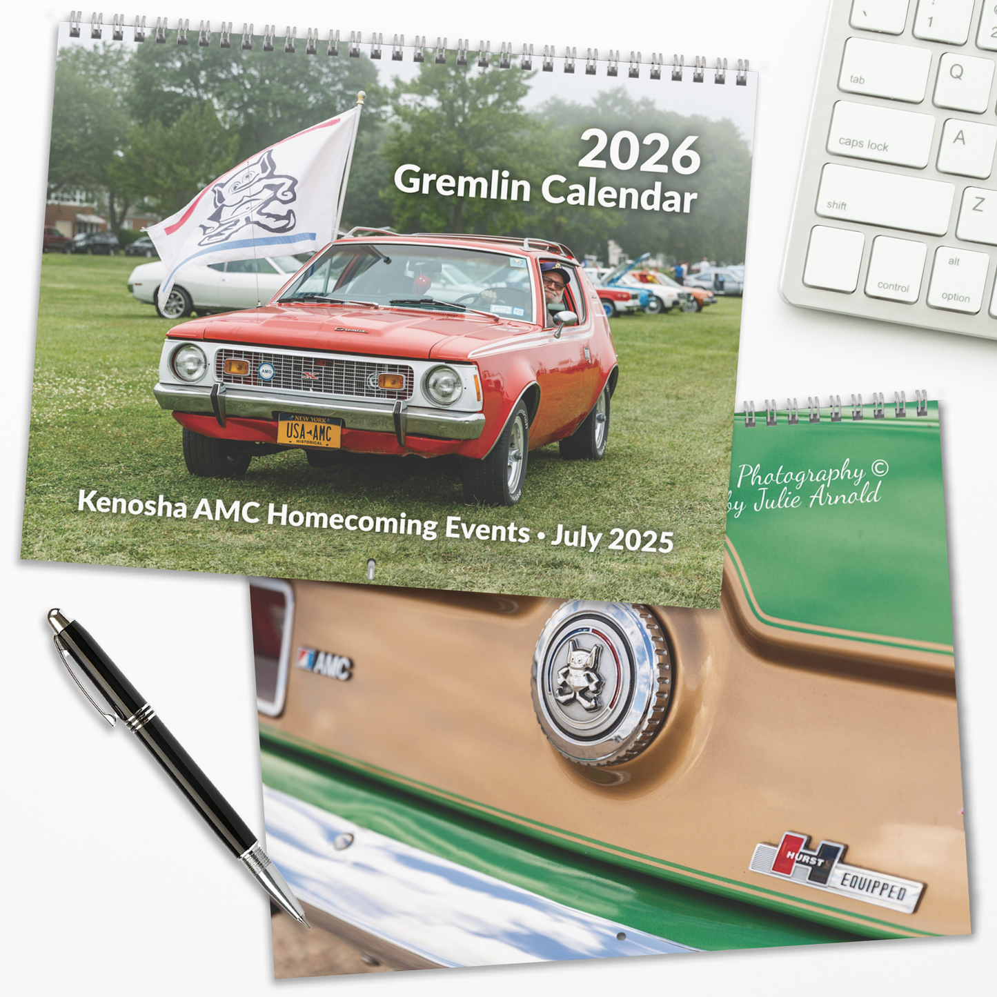 14" x 11.5" Matte 2026 AMC Gremlin Calendar • AMC Homecoming & AMC Races 2025