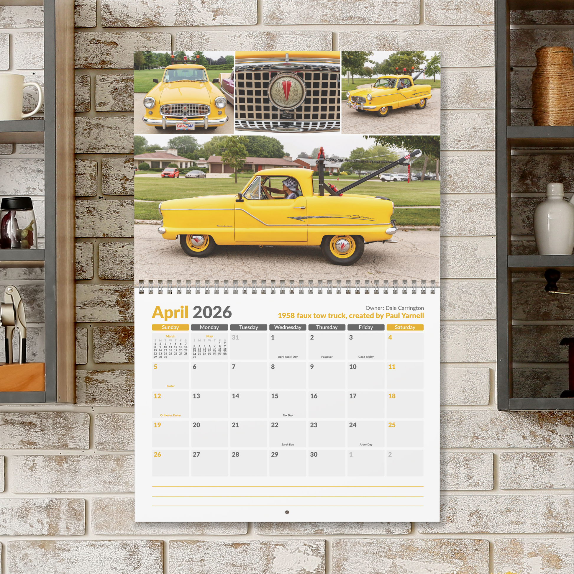2026 Hudson / Nash / AMC Metropolitan Calendar • Kenosha AMC Homecoming 2025