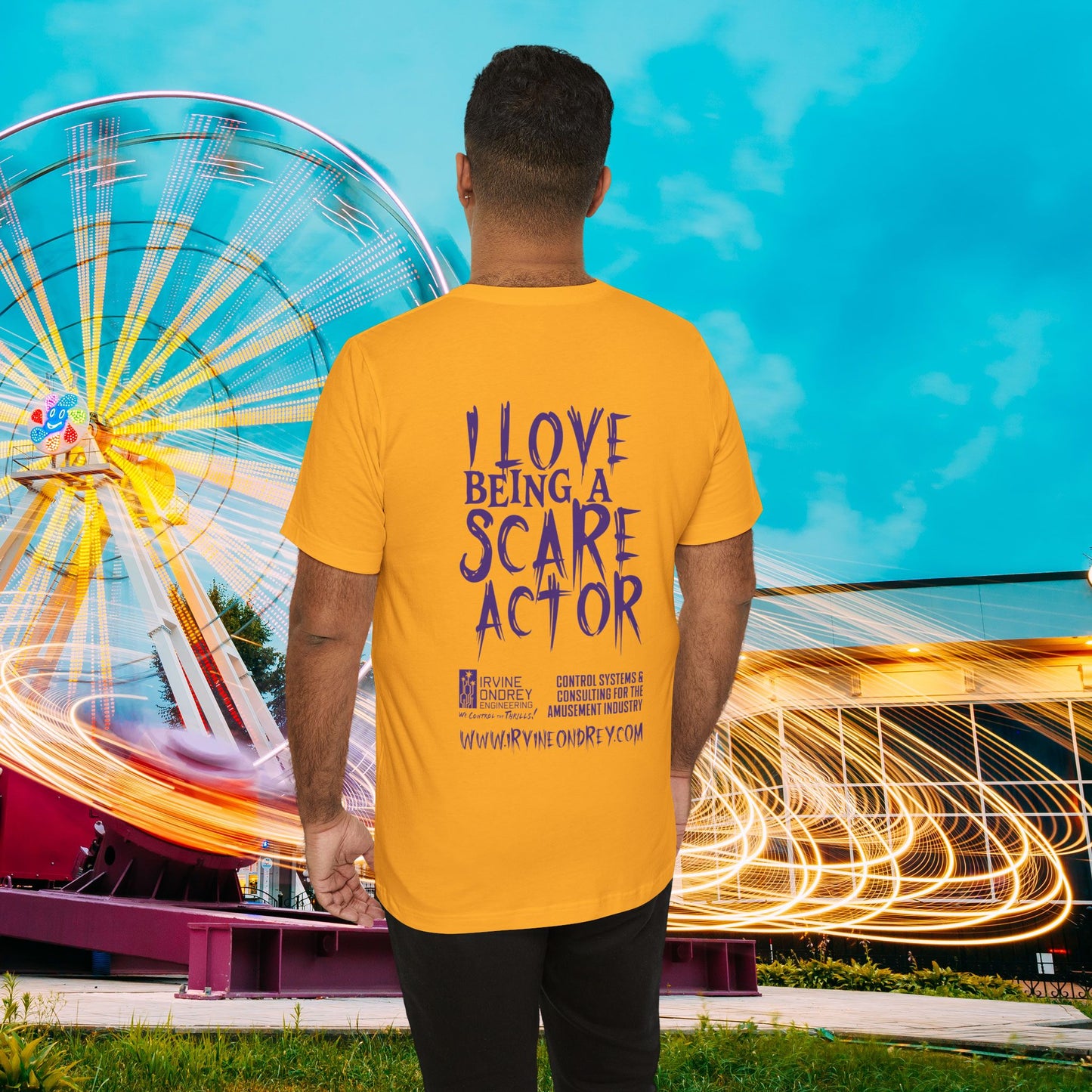 I Love Being a Scare Actor Personalized Tee • Irvine Ondrey Engineering