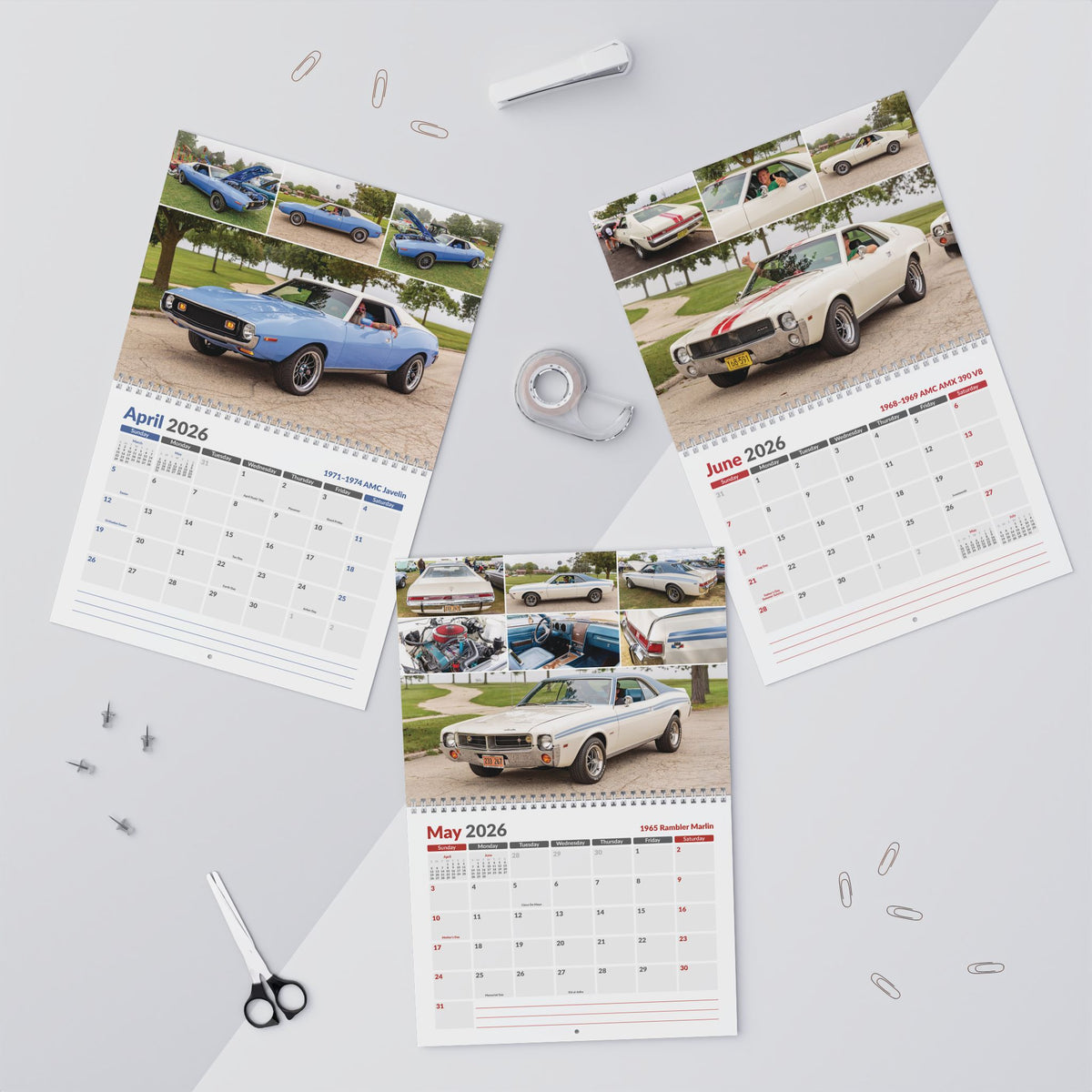 2026- AMC Javelin / AMX Wall Calendar • AMC Homecoming 2025