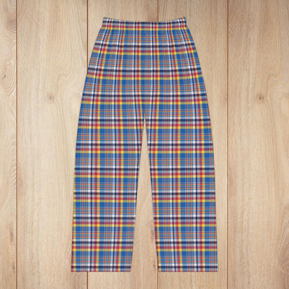 Women’s Blue, Red & Yellow Ohio Plaid Pajama Pants