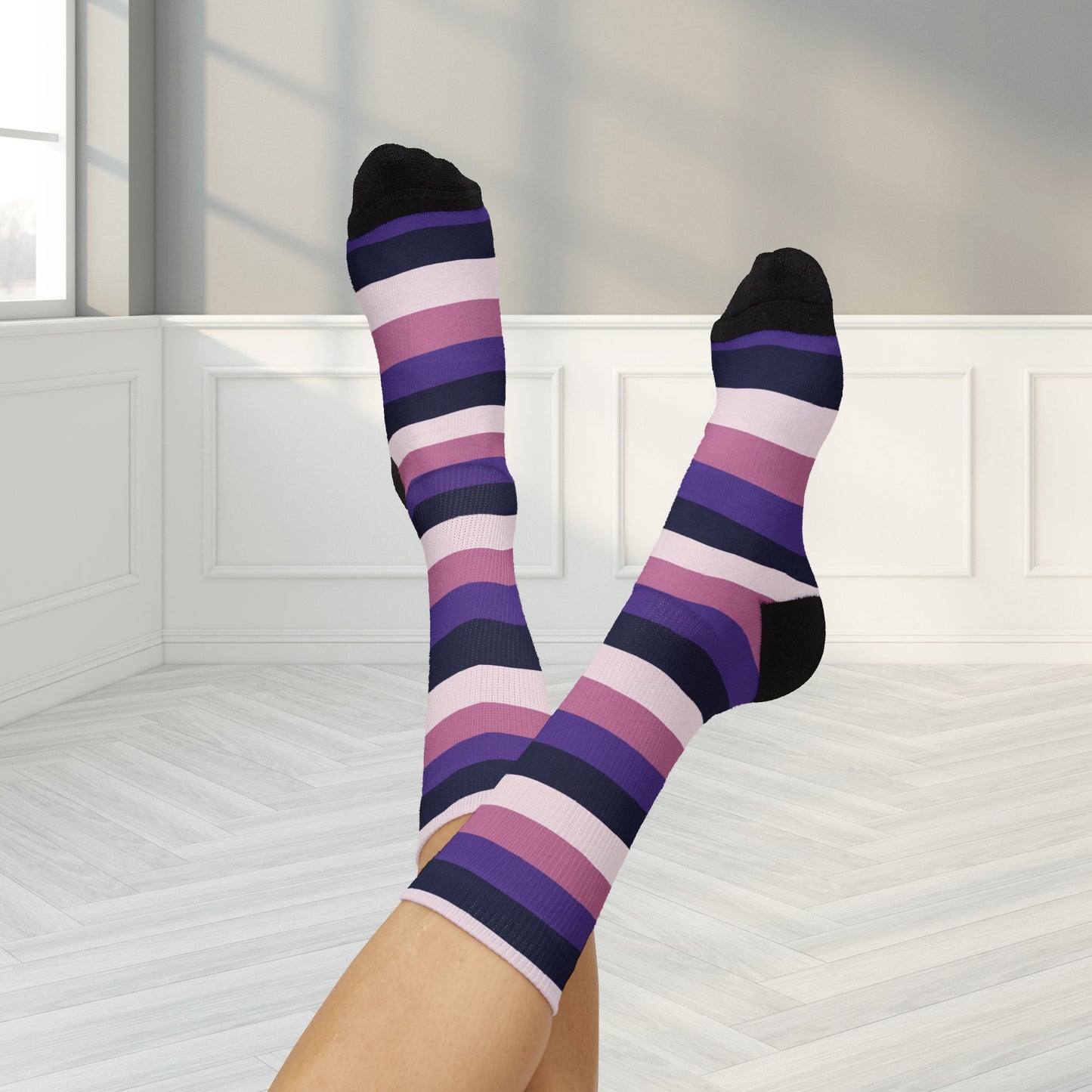 M Asexual Spectrum Pride Socks
