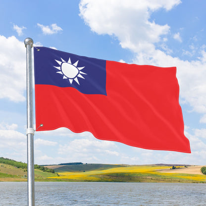 Taiwan ROC Flag with Grommets