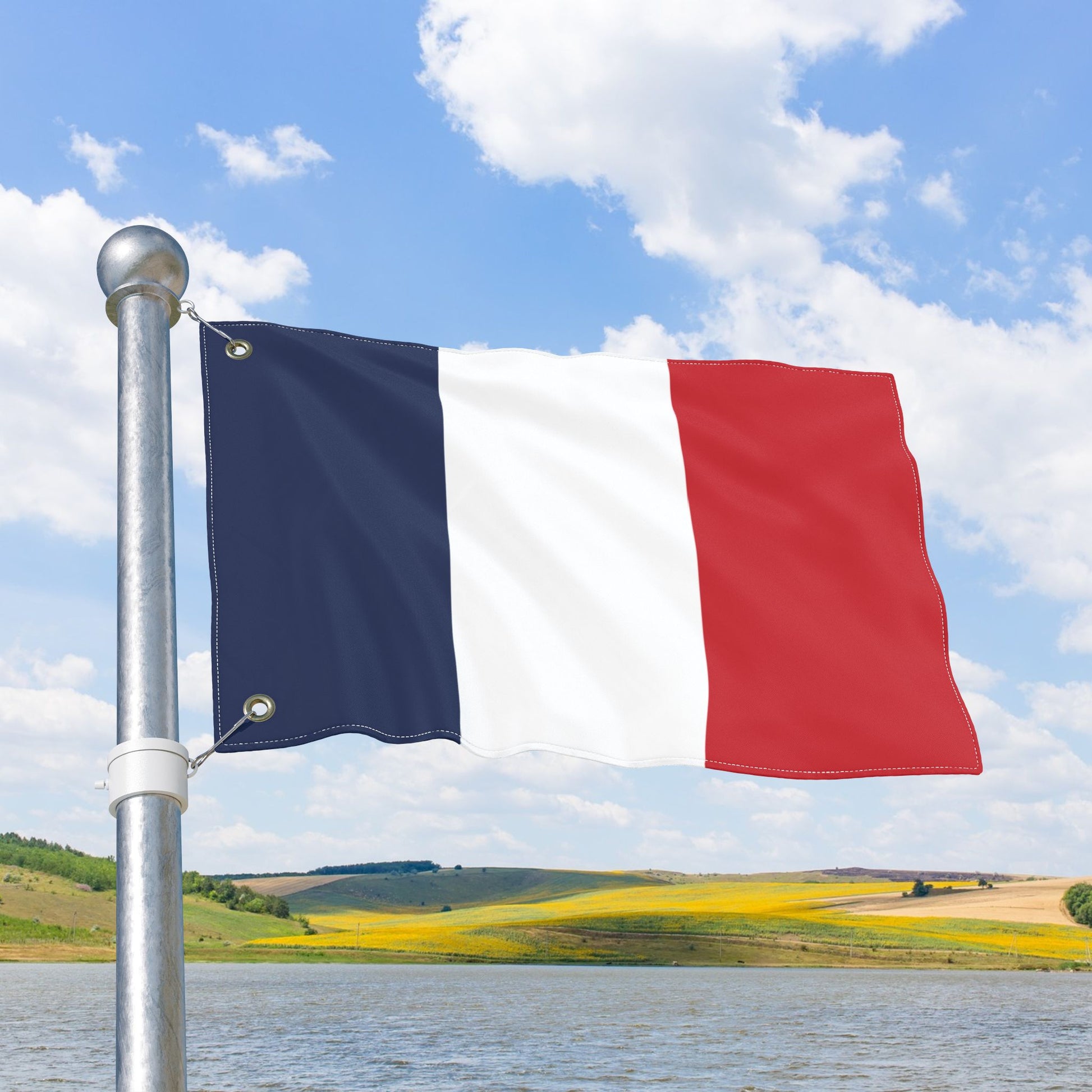 France Flag with Grommets