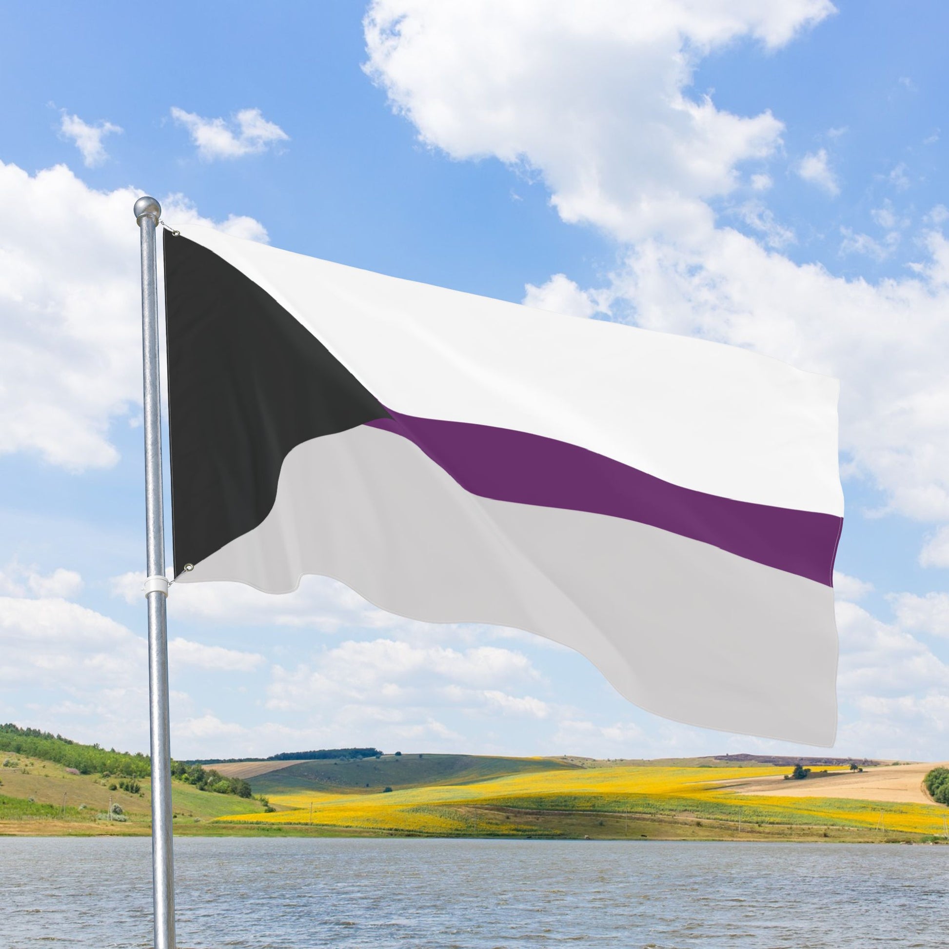 Demisexual Pride Flag with Grommets