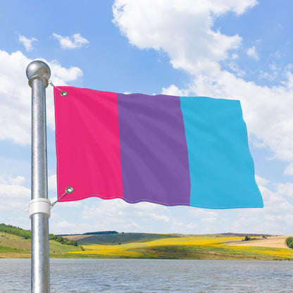 Androgyne Pride Flag with Grommets