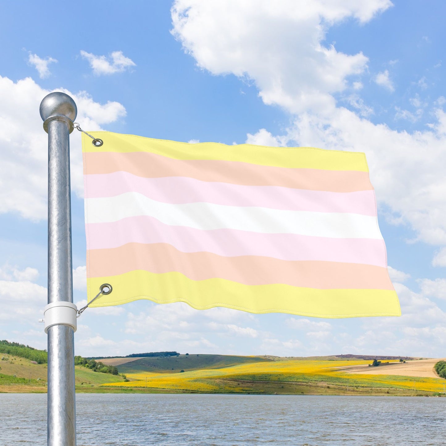 Pangender Pride Flag with Grommets