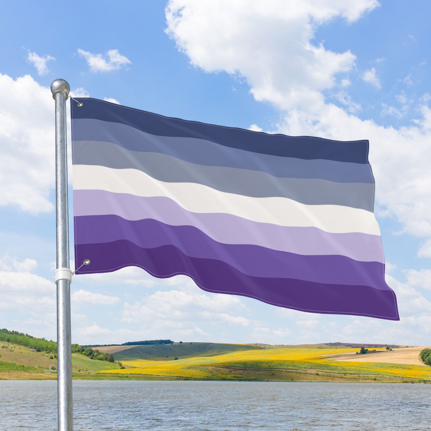 Butch Blue Double-Sided Pride Flag with Grommets