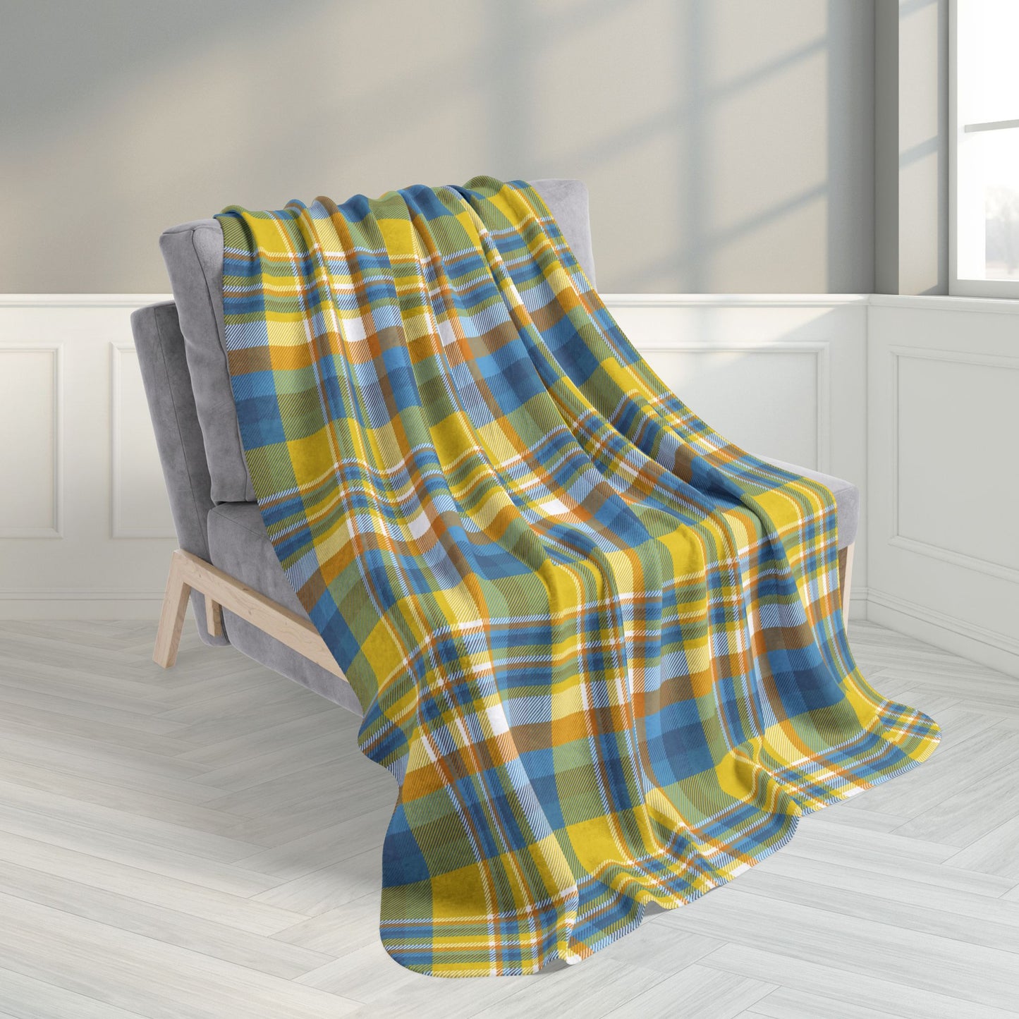 Aroace Pride Plaid Fleece Sherpa Blanket