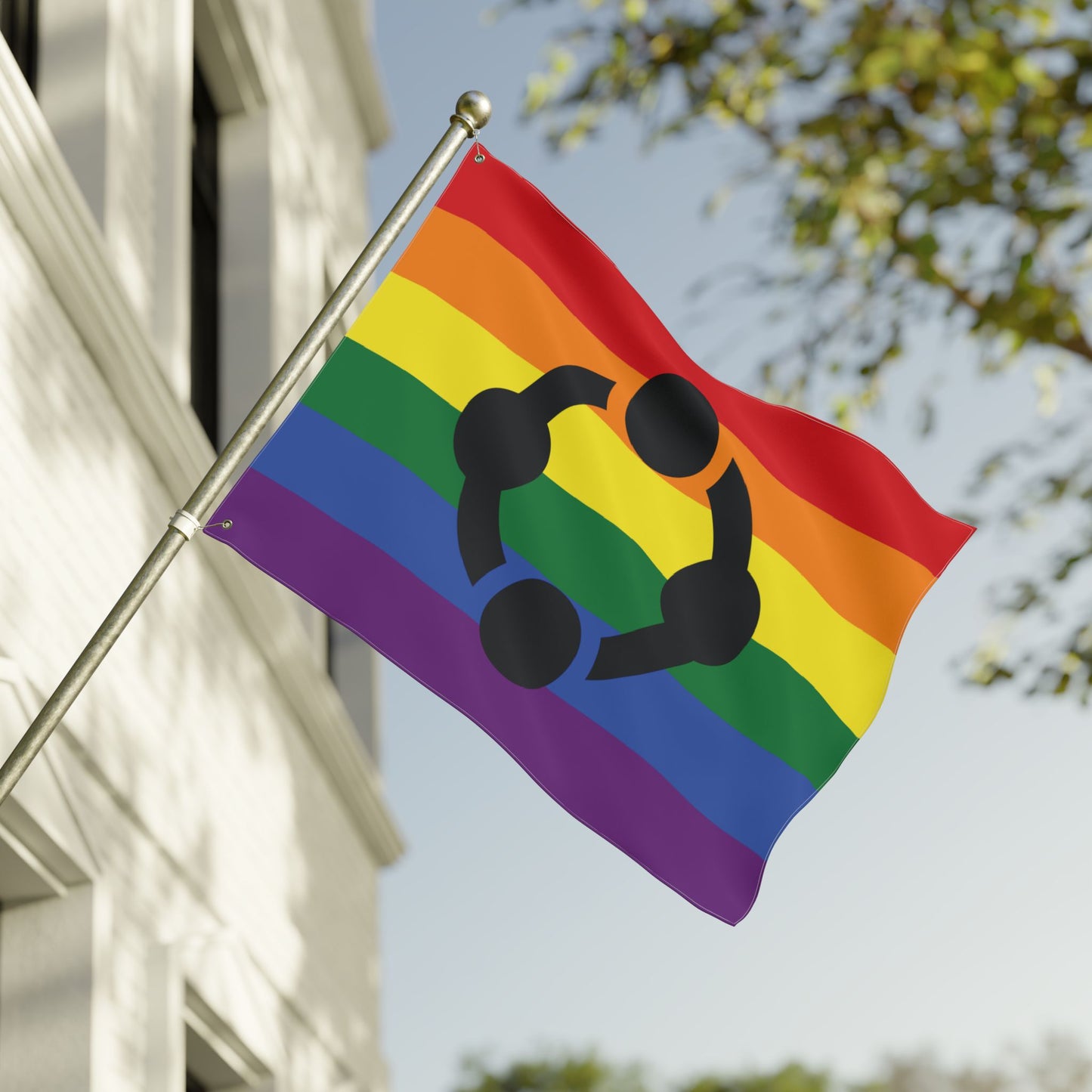 30'' × 40'' Fetish Rainbow Pride Flag with Grommets