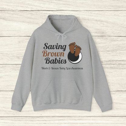 Quietly United in Loss Together Non-Profit / Saving Brown Babies Charity Sweatshirt à capuche, Grossesse et sensibilisation à la perte du nourrisson