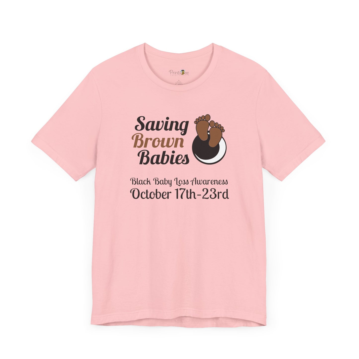 Quietly United in Loss Together Non-Profit / Saving Brown Babies Charity Tee, Pregnancy & Infant Loss Awareness