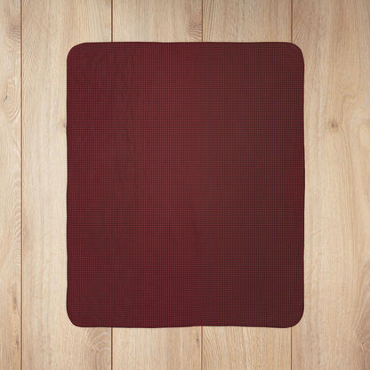 Red Buffalo Plaid Gingham Fleece Sherpa Blanket