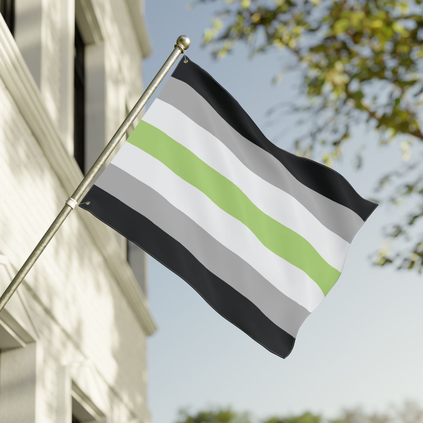 30'' × 40'' Agender Pride Flag with Grommets