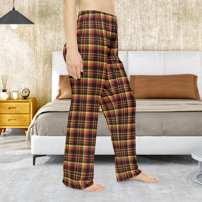 Women’s Black, Red & Yellow Gurnee IL Pajama Pants