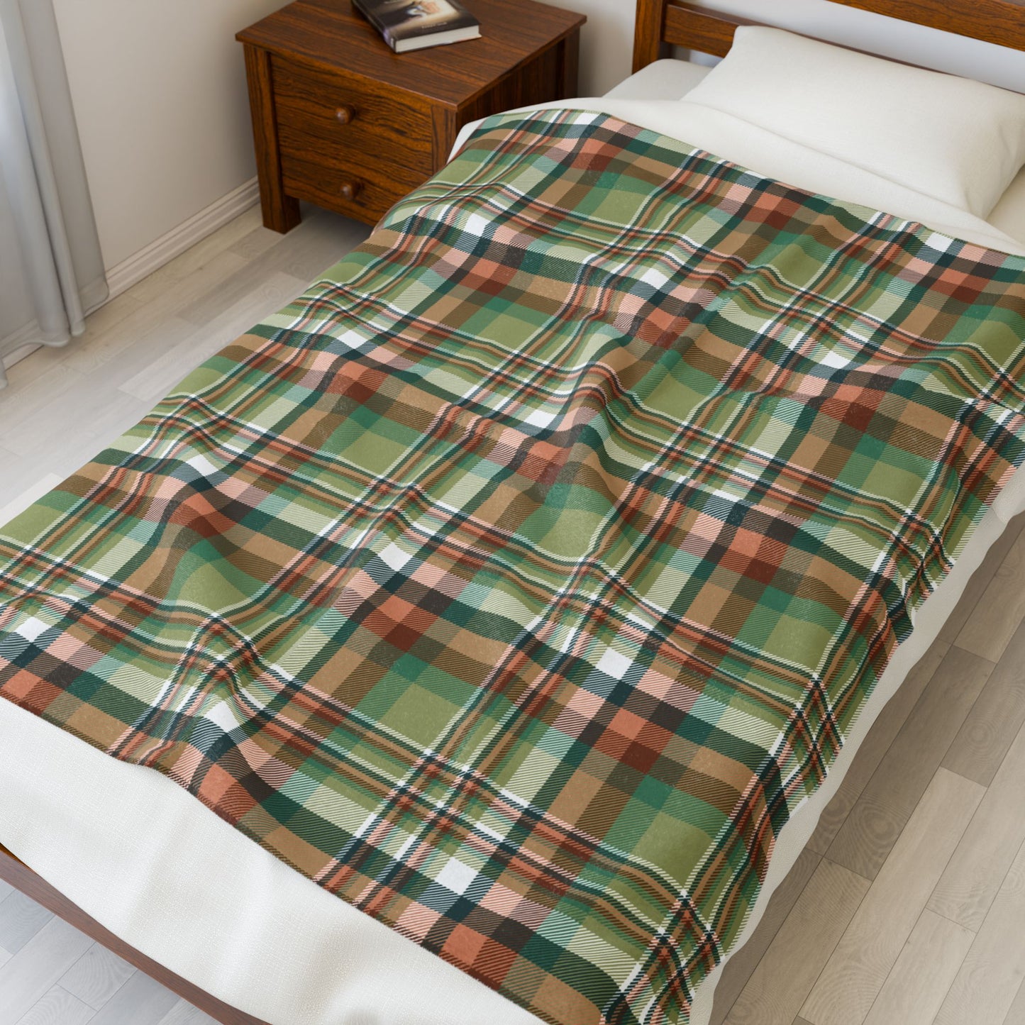 Nebulasexual Pride Plaid Velveteen Plush Blanket