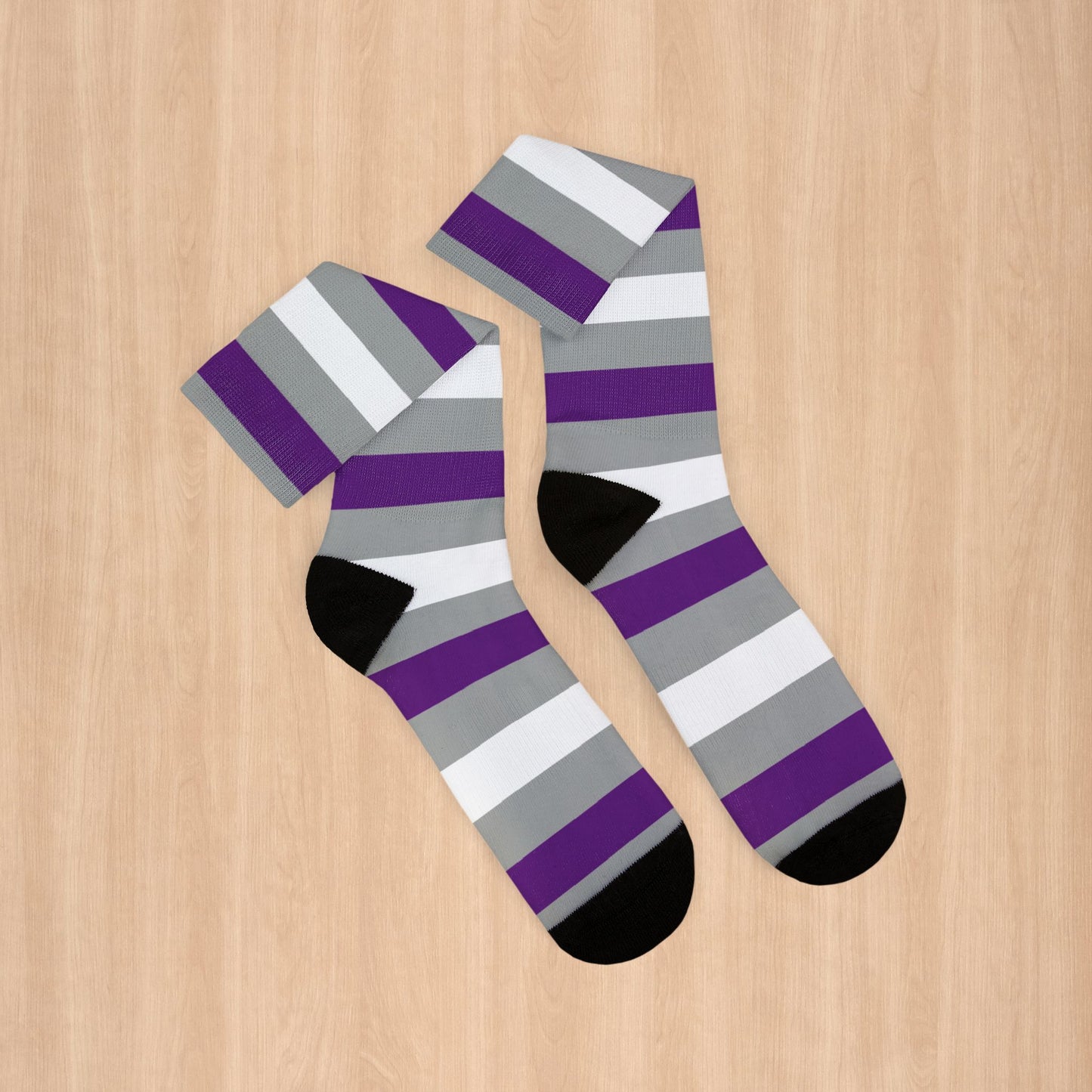 Greysexual Pride Socks