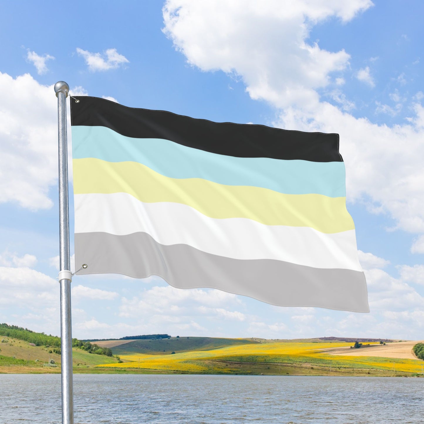 Requiesromantic Pride Flag with Grommets