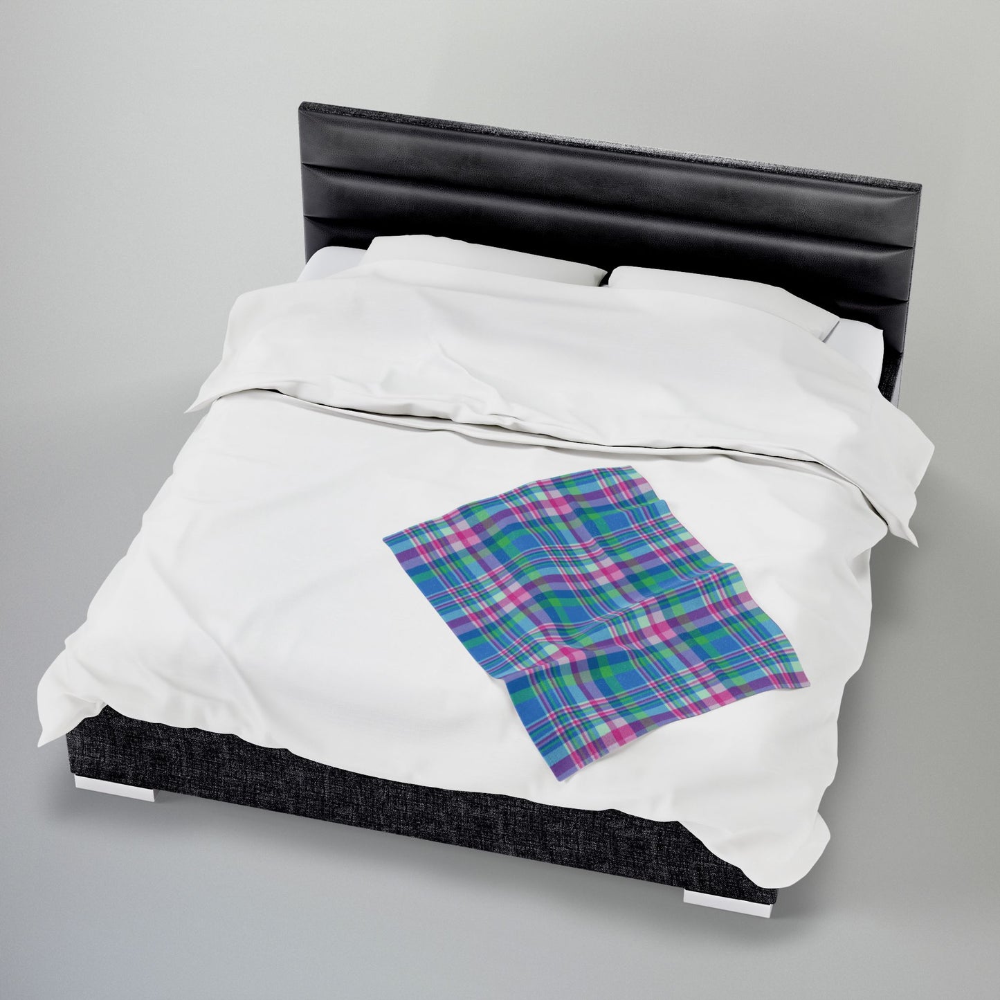 Polysexual Pride Plaid Velveteen Plush Blanket