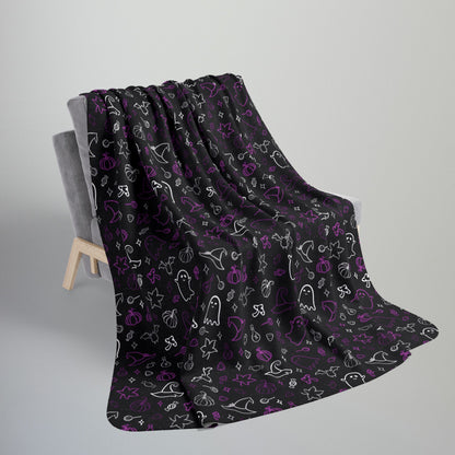 Demisexual Pride Halloween Fleece Sherpa Blanket