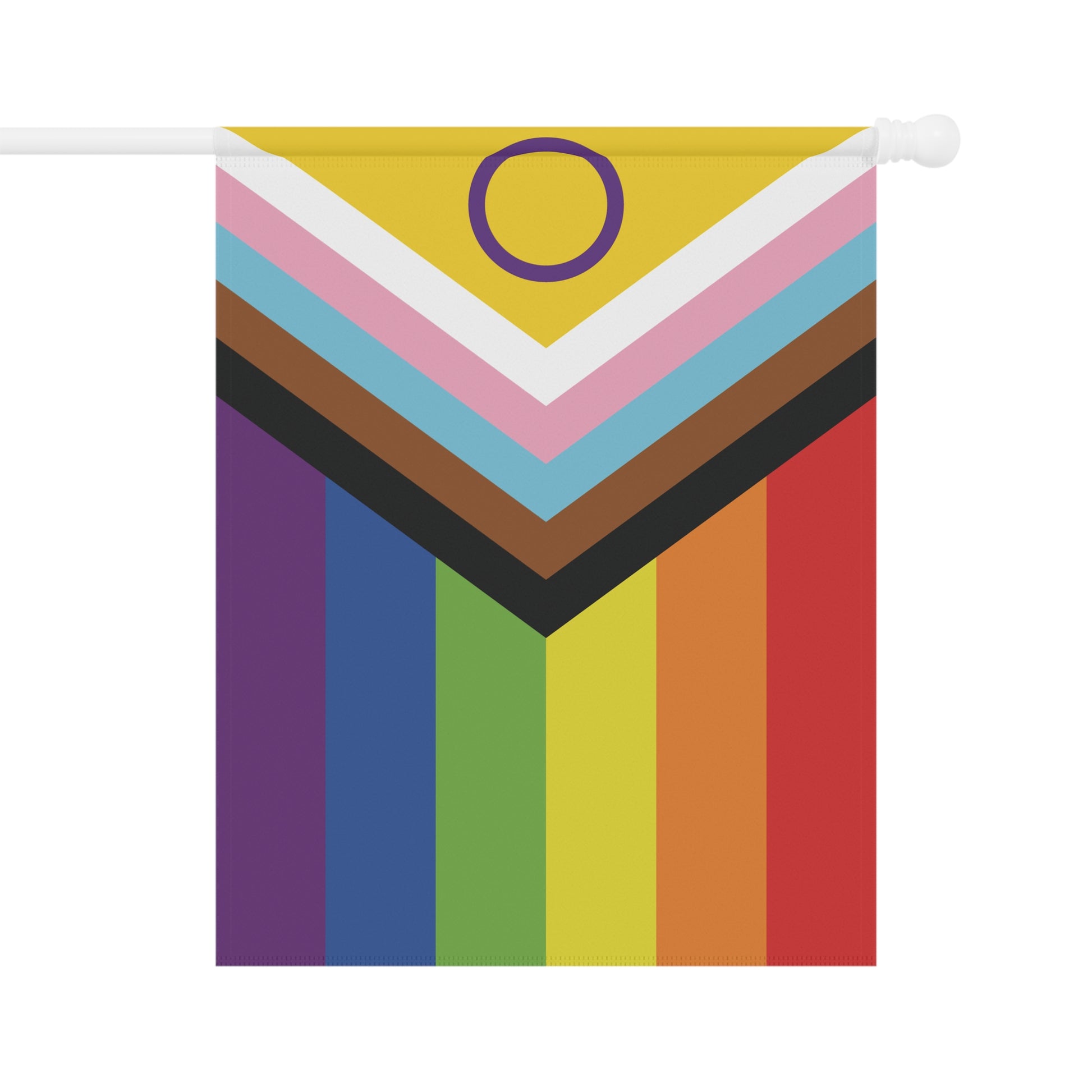 Intersex-Inclusive Rainbow Pride Garden Banner