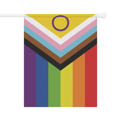 Intersex-Inclusive Rainbow Pride Garden Banner