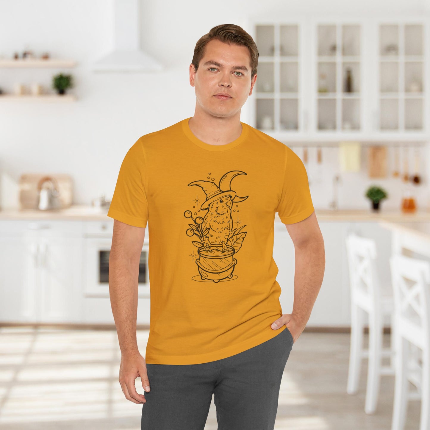 Witches' Brew Lovebird, Line Art Tee