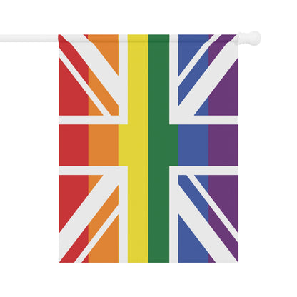 UK Rainbow Pride Garden Flag Banner