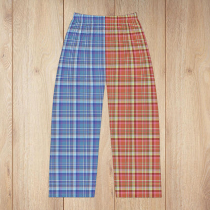 Men’s Half Red, Half Blue Plaid Orlando FL Pajama Pants