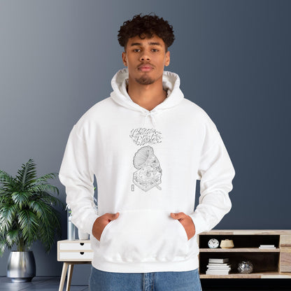 Ghetto Blaster, sudadera con capucha de arte lineal