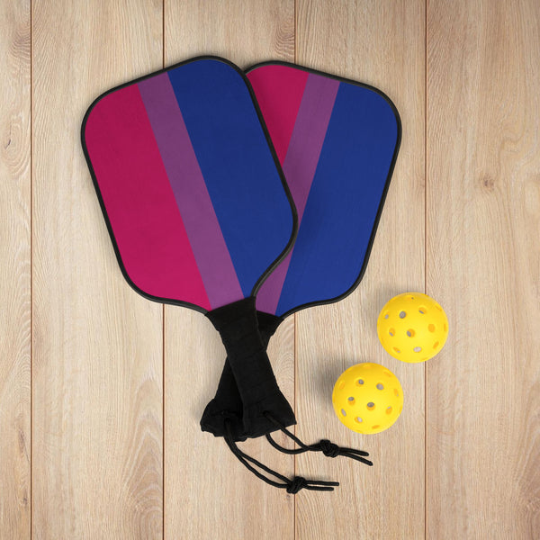 7.5'' × 15.5'' Bisexual Pride Flag Pickleball Kit
