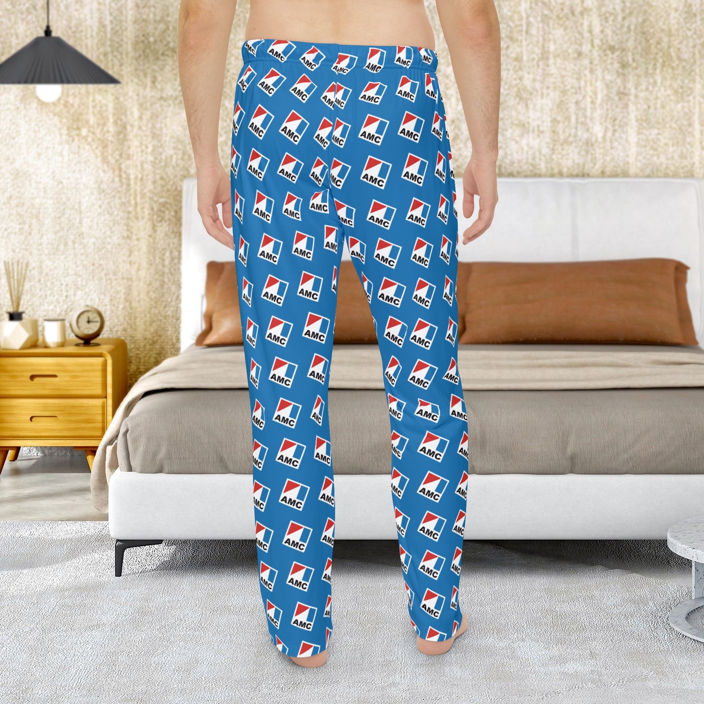 Men’s AMC Logo Blue Pajama Pants