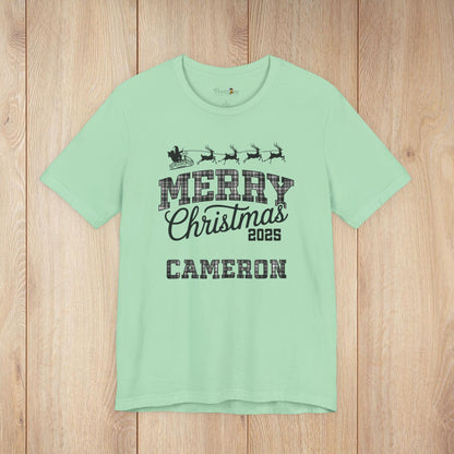 Custom Christmas Pride Plaid Pajama Tee Top