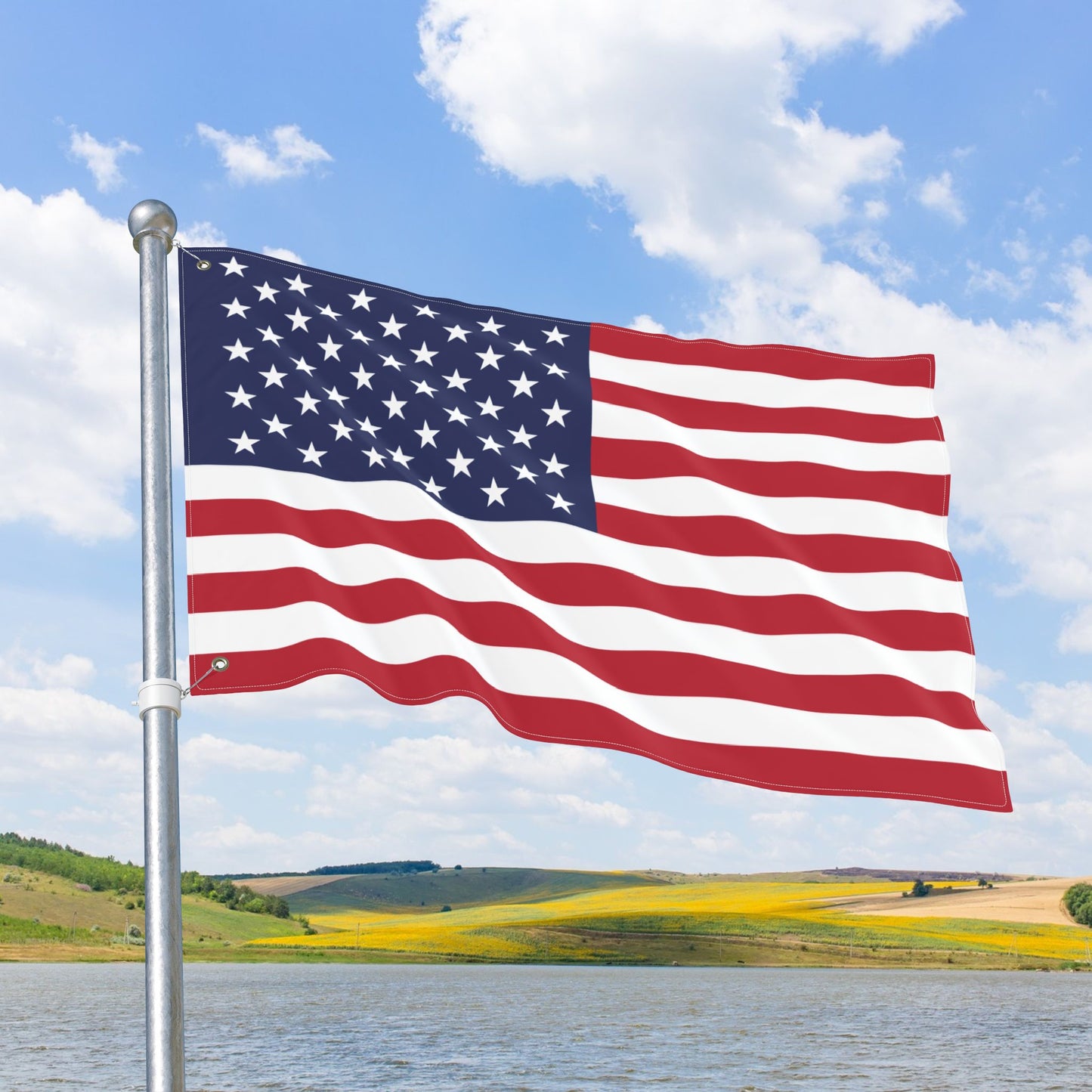 USA American Flag with Grommets